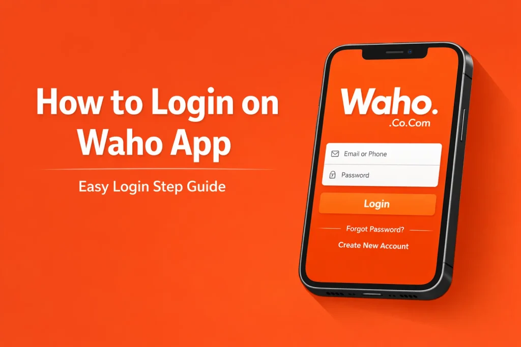 How to Login on Waho App