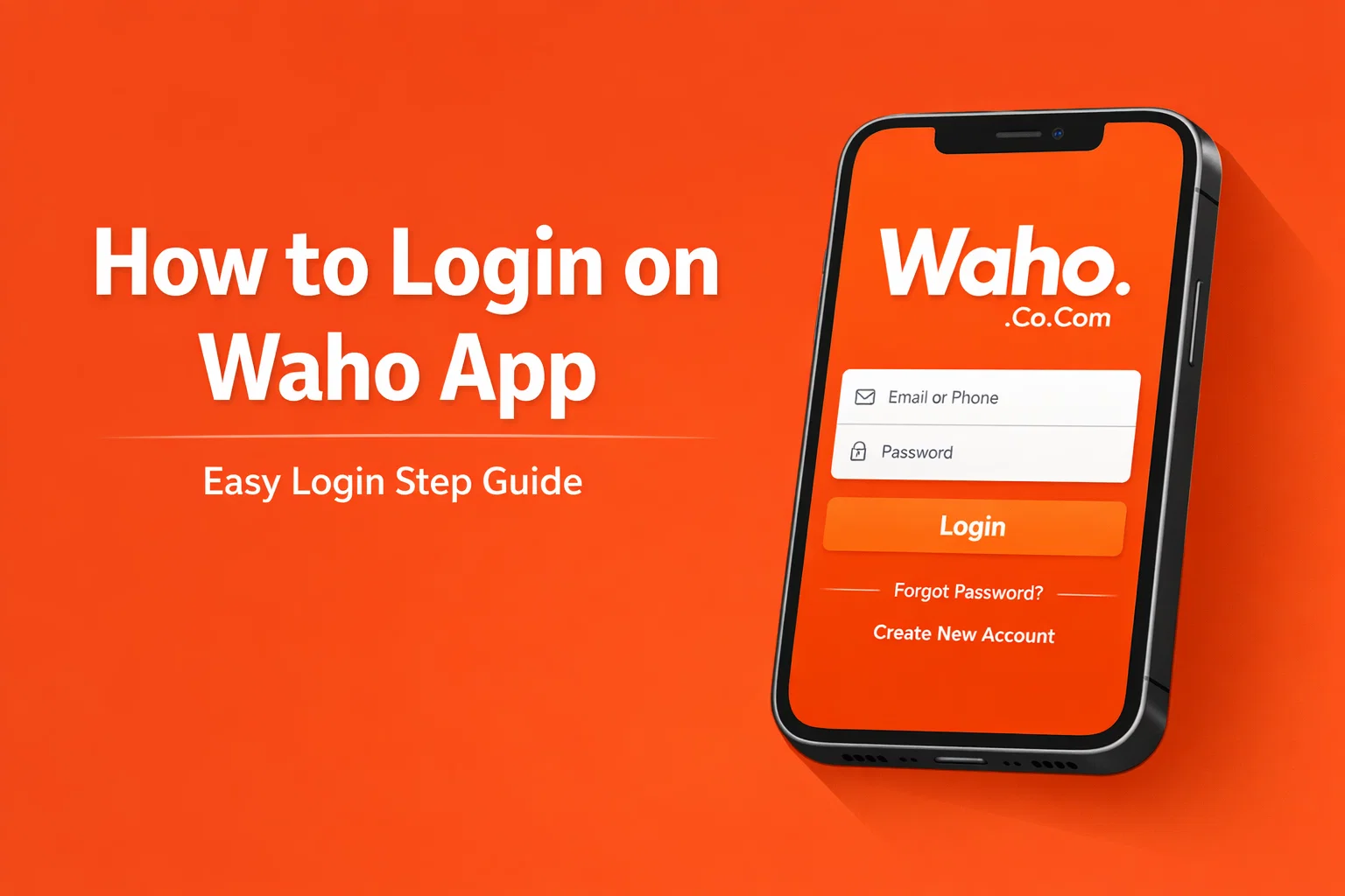 How to Login on Waho App