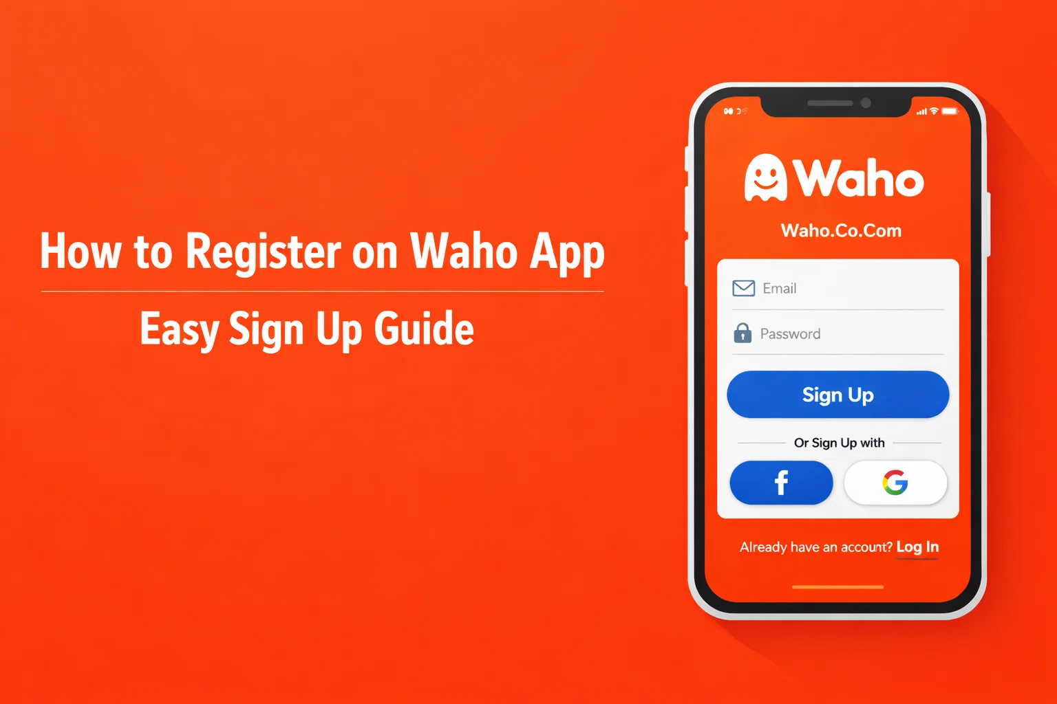 How to Register on Waho App
