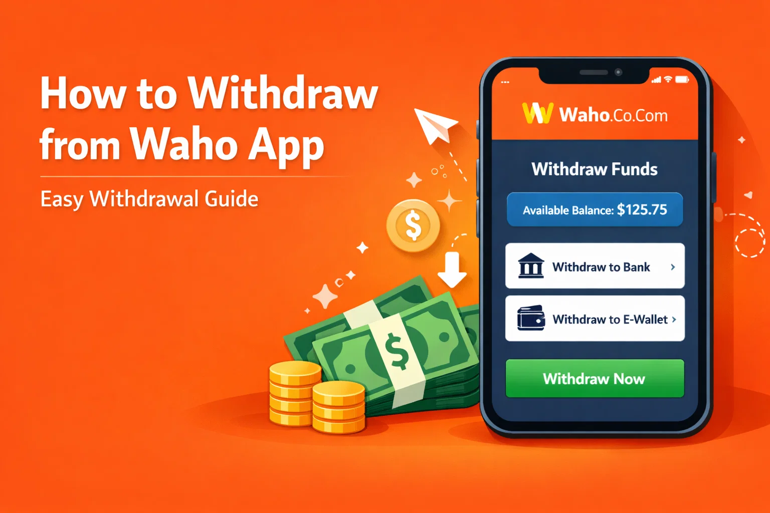 How to Withdraw from Waho App